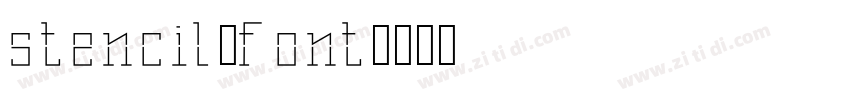 stencil font字体转换
